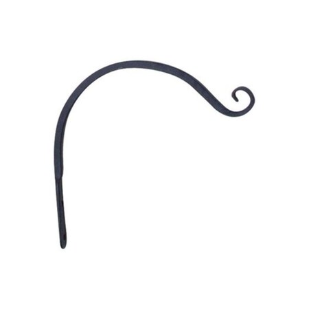 Dare2Decor 12 in. Curved Hanging Plant Hook Black DA3861753